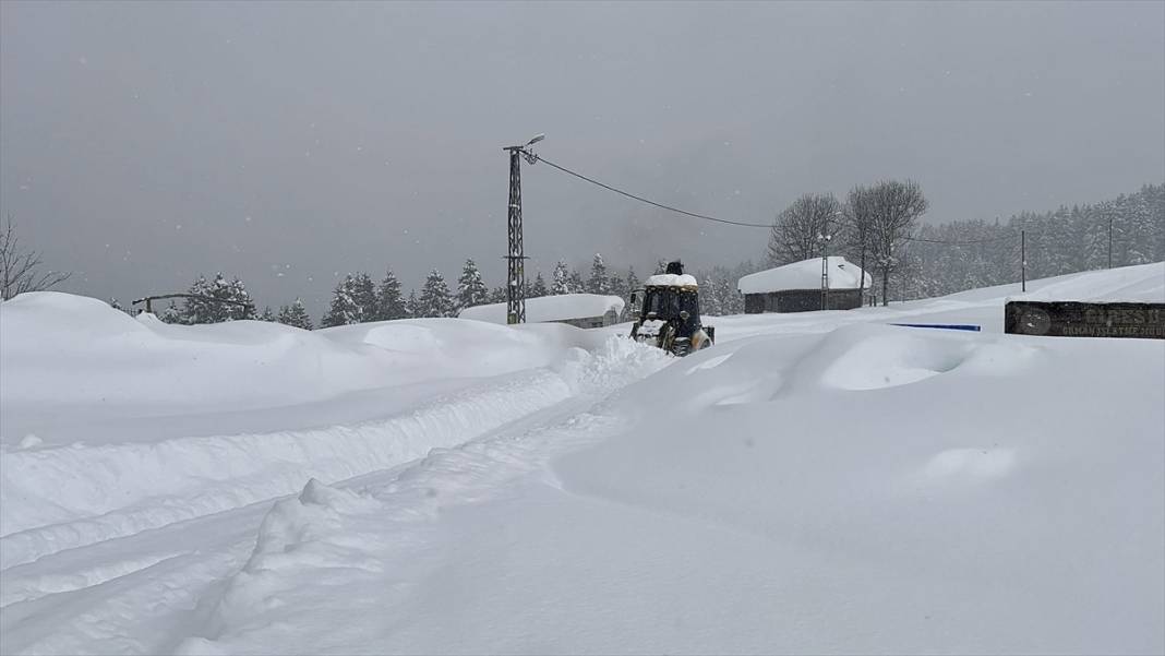 Kar yağan yayla bu hale geldi 7